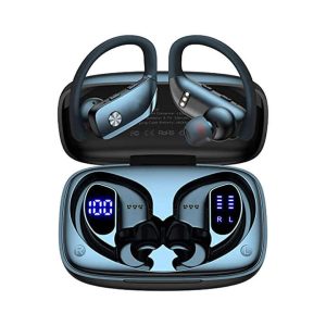 Earhooks Gaming Headphones T16 Sport Earphones Hifi Stereo Sound Wireless Earbuds Over-Ear Headset Built-in Mic for Phone